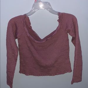 Long sleeve of the shoulder shirt